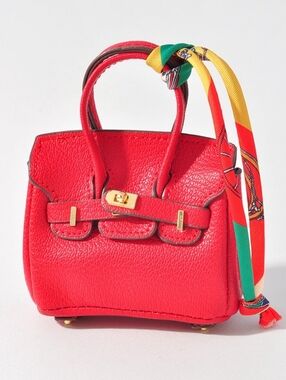 Mini Lux Tote Handbag Bag Charm *Functional*  - NEW